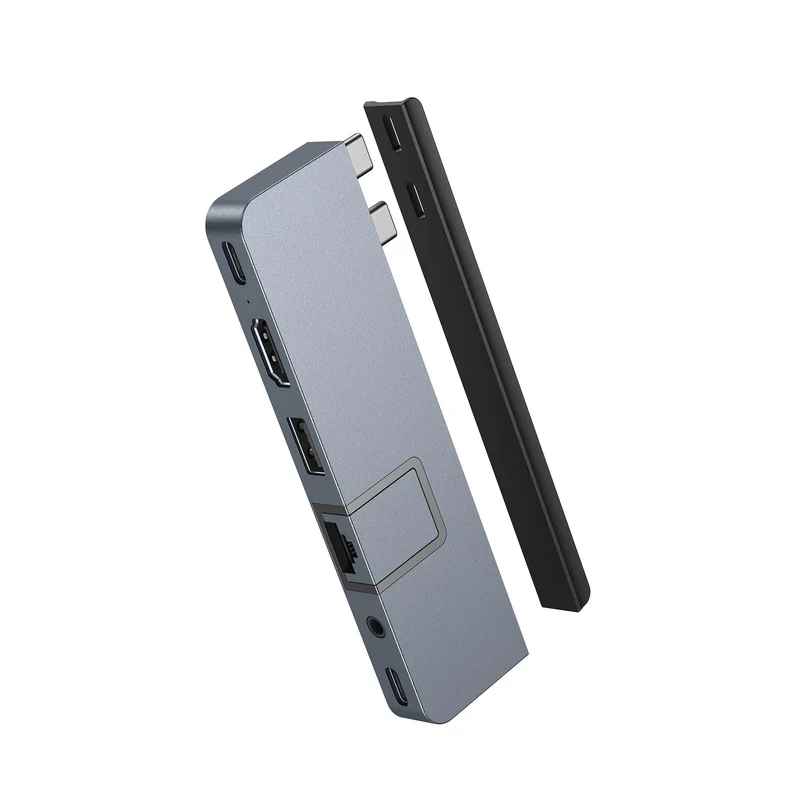 HyperDrive DUO PRO 7-in-2 USB-C Hub - Grey