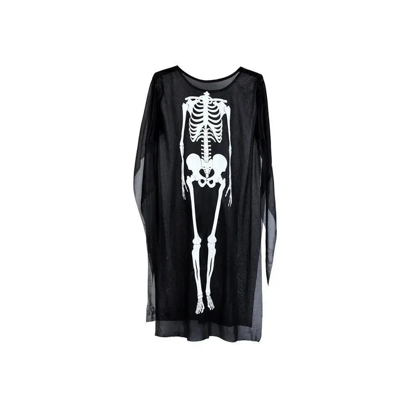 Skelett Kostüm Damen & Kinder Halloween Jumpsuit Cosplay Karneval Verkleidung
