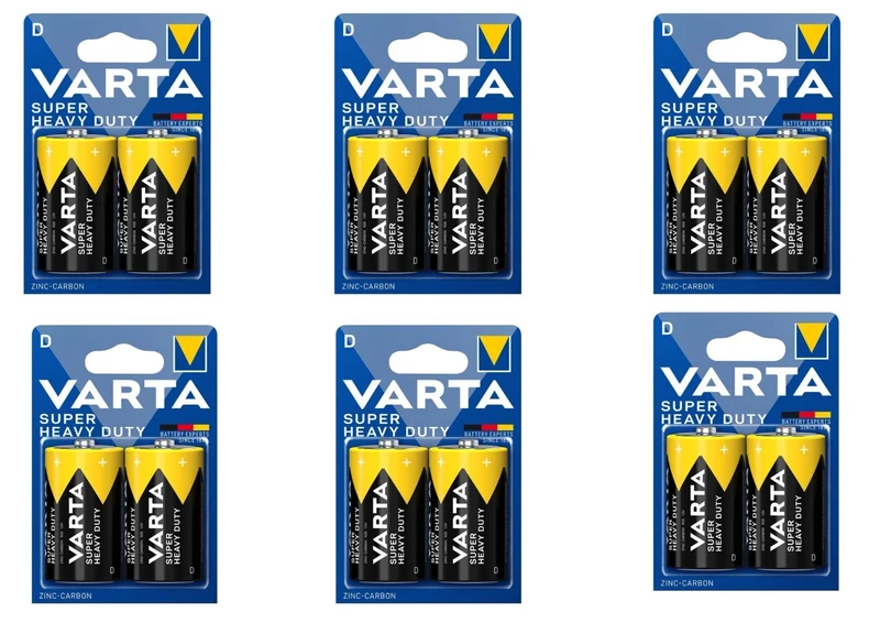 Varta SuperLife Mono D MN1300 R20 LR20 1,5V Zink-Kohle Batterien Typ 2020