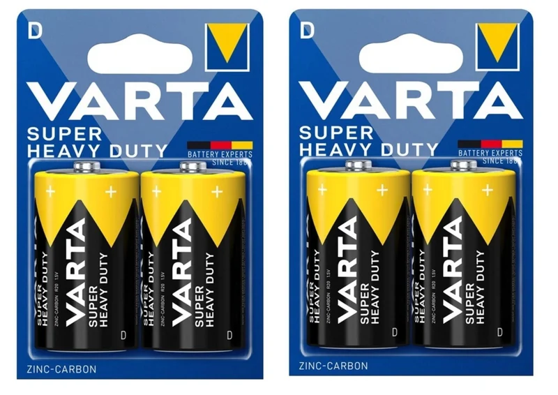 Varta SuperLife Mono D MN1300 R20 LR20 1,5V Zink-Kohle Batterien Typ 2020
