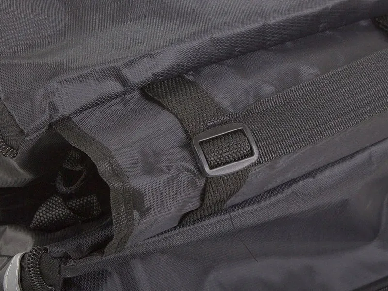 Fahrradtasche Gepäckträger 28L Doppelpacktasche 2 Fächer Reflektierend Schwarz