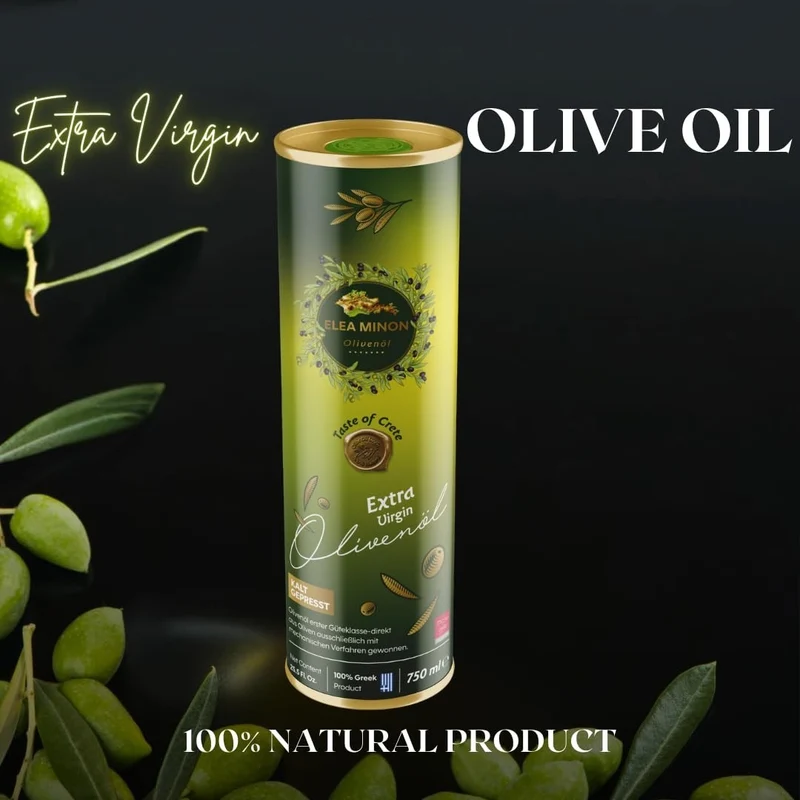 Elea Minon Extra Natives Olivenöl 0,75L Kaltgepresst aus Kreta, Griechisches