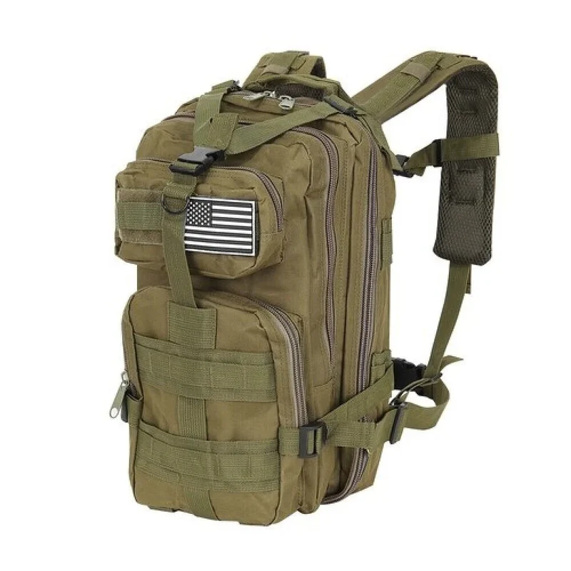 Militärrucksack 26L Camouflage – Tactical MOLLE Outdoor Rucksack in Oliv Grün für Wandern, Camping & Alltag