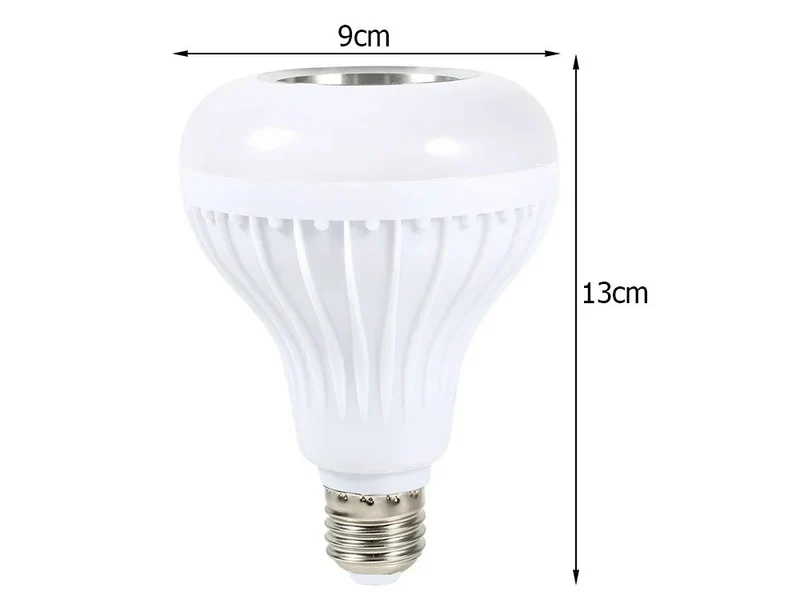 RGB LED Lampe E27 mit Bluetooth Lautsprecher Fernbedienung Farbwechsel 7W