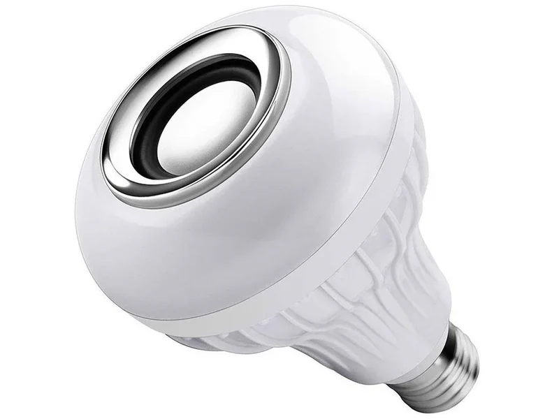 RGB LED Lampe E27 mit Bluetooth Lautsprecher Fernbedienung Farbwechsel 7W