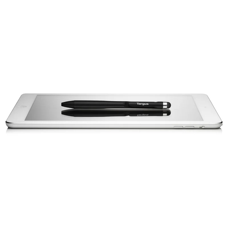 Antimicrobial 2-in-1 Stylus & Pen For Smartphones and Touchscreens - Black