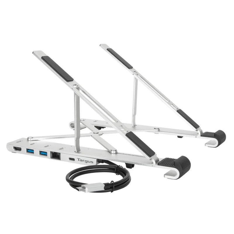 Portable Laptop Stand with Integrated Dock