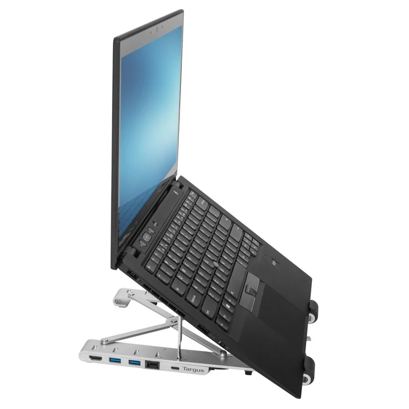 Portable Laptop Stand with Integrated Dock