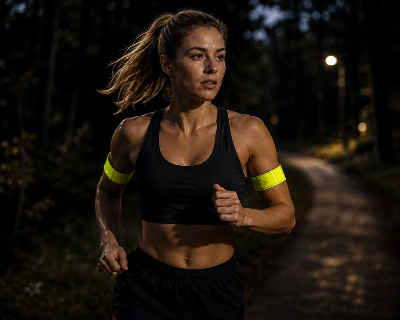 2x Reflektorband Leuchtarmband Reflexband Reflektierendes Band Joggen Fahrrad