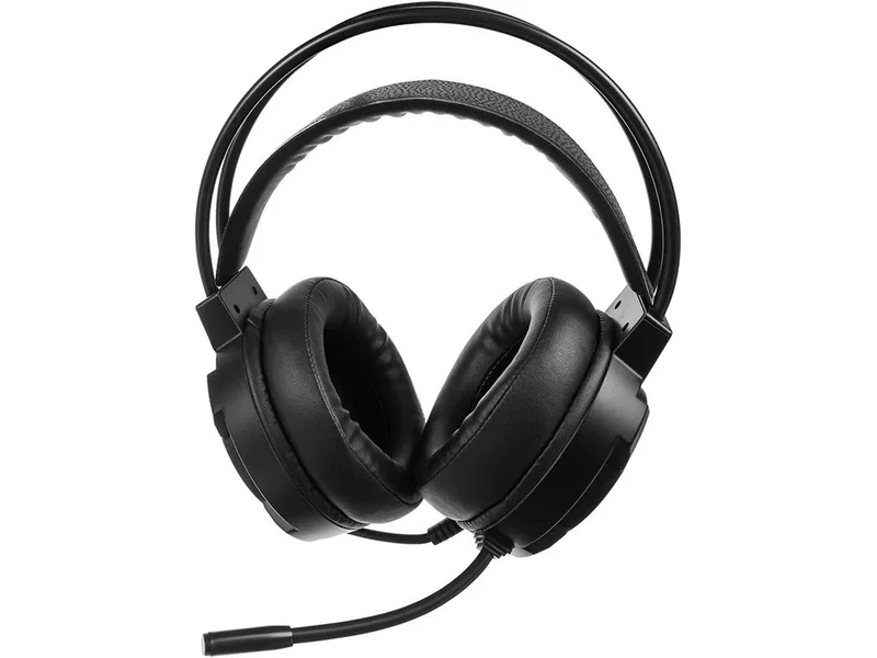 Gaming Headset RGB LED Mikrofon Kabel 50mm PC PS Laptop Konsole Stereo