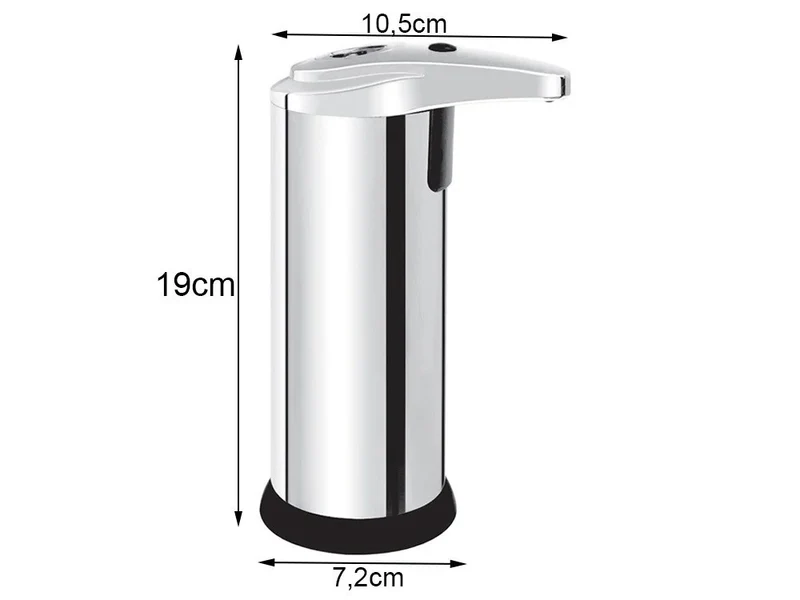 Automatischer Seifenspender 200ml Sensor Berührungslos Flüssigseife Silber