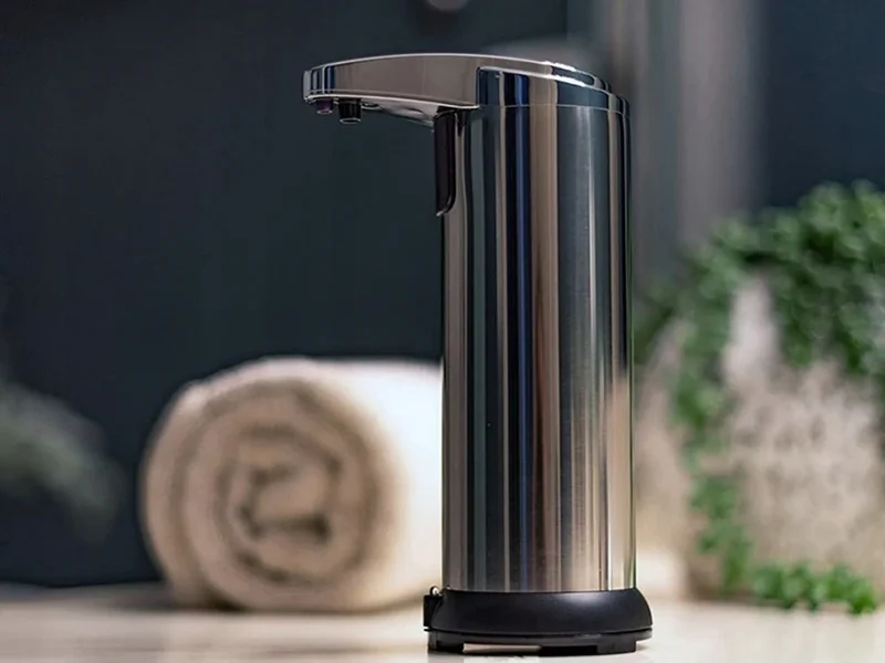 Automatischer Seifenspender 200ml Sensor Berührungslos Flüssigseife Silber
