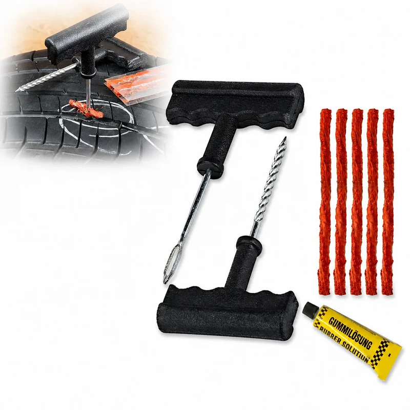 Reifenreparaturset Tubeless Reifen Pannenset Reifenflicken Auto Motorrad Set
