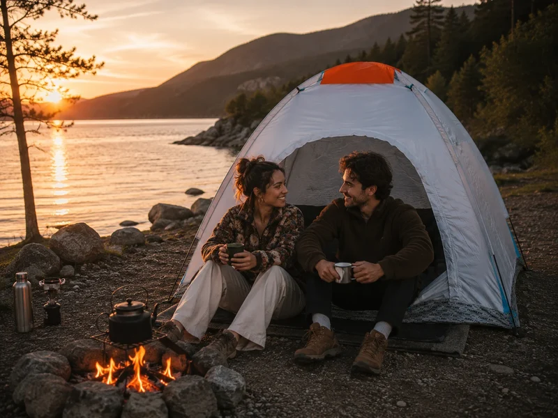 2 Personen Zelt Campingzelt mit Moskitonetz Wasserdicht Tragetasche Outdoor
