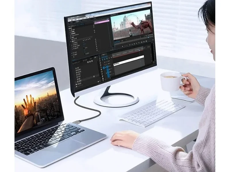 USB-C auf DisplayPort Kabel DP 1.4 8K 60Hz 4K 120Hz 1,8 m Monitor Adapter