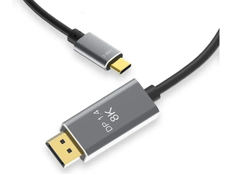 USB-C auf DisplayPort Kabel DP 1.4 8K 60Hz 4K 120Hz 1,8 m Monitor Adapter