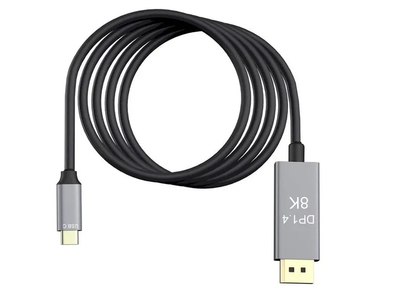 USB-C auf DisplayPort Kabel DP 1.4 8K 60Hz 4K 120Hz 1,8 m Monitor Adapter