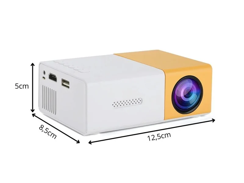 Mini Beamer Full HD HDMI USB LED Projektor Heimkino Tragbar Fernbedienung