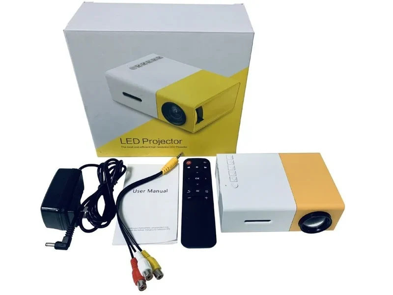 Mini Beamer Full HD HDMI USB LED Projektor Heimkino Tragbar Fernbedienung