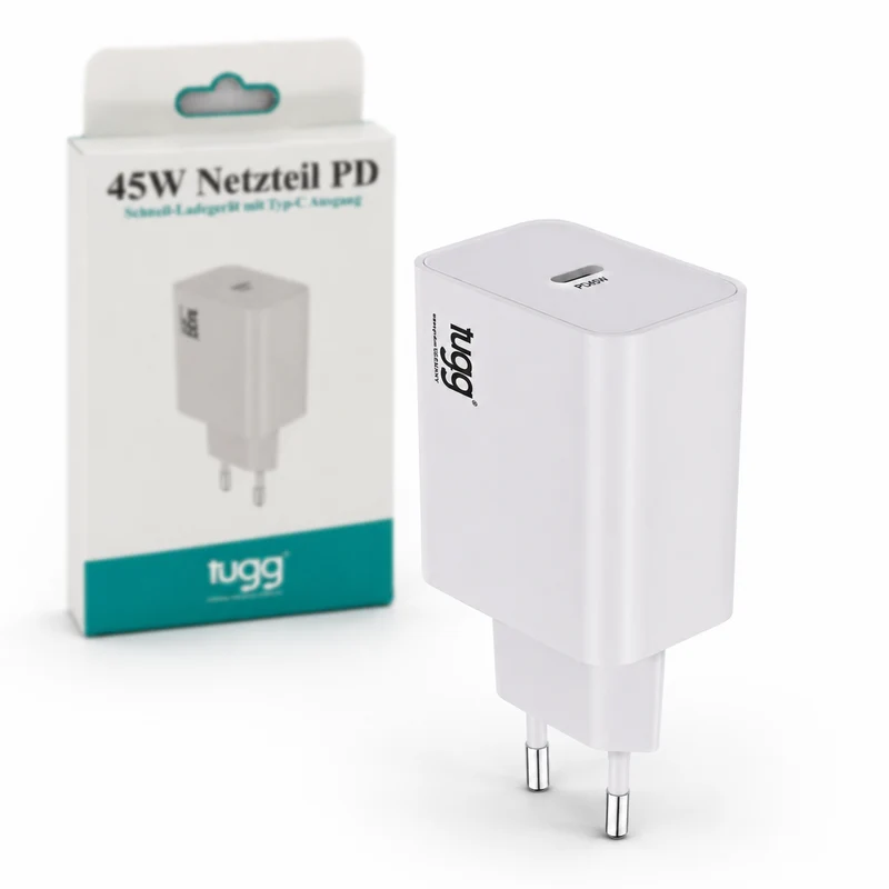 Tugg 45W USB-C PD Netzteil Schnellladegerät Ladeadapter für USB-C Geräte