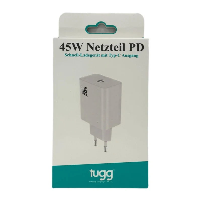 Tugg 45W USB-C PD Netzteil Schnellladegerät Ladeadapter für USB-C Geräte