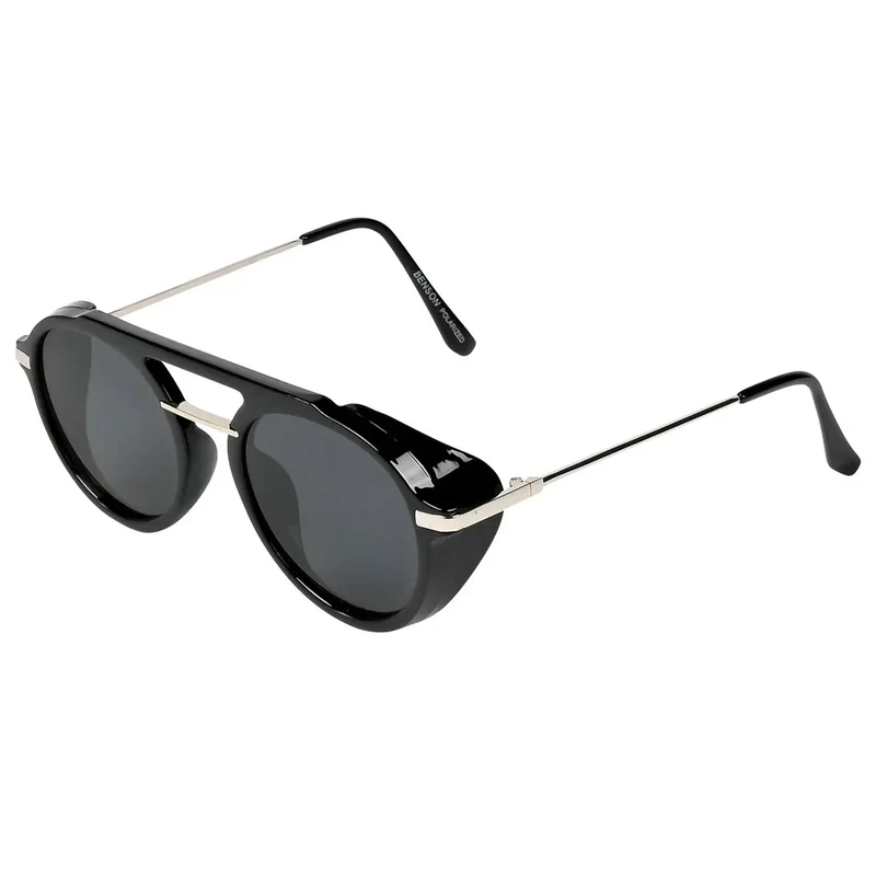 Polarisierte Sonnenbrille Herren Damen UV400 Schwarz Sportbrille Seitenschutz