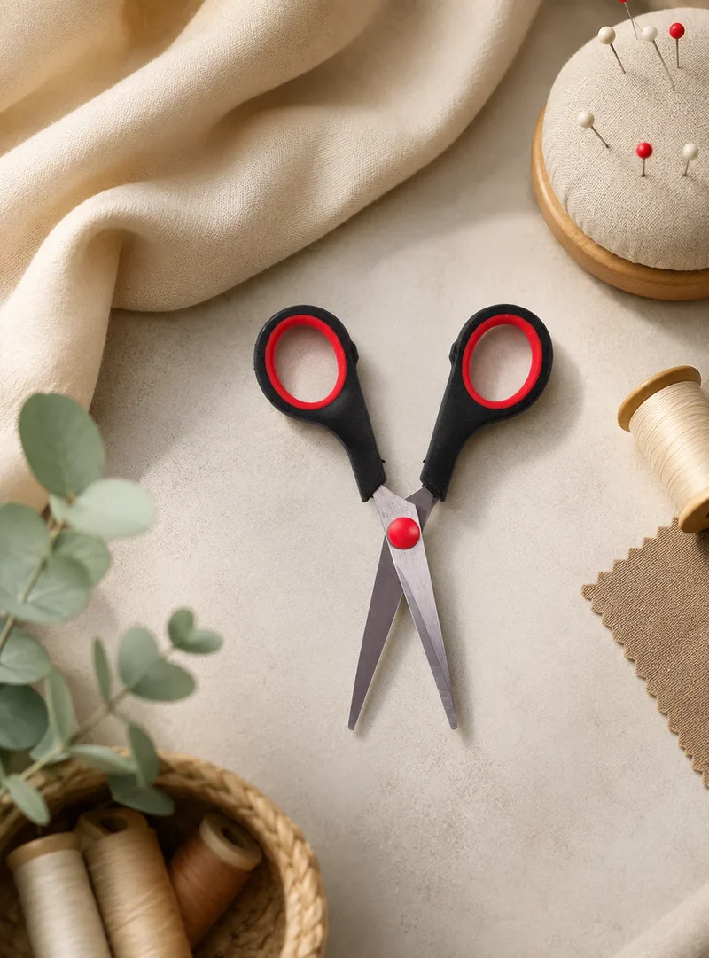 Nähschere 13cm Stoffschere Softgrip Präzisionsschere Edelstahl Bastelschere