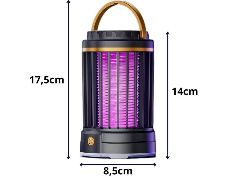 UV Insektenlampe Mückenfalle USB Wiederaufladbar LED Insektenfalle 2 Modi