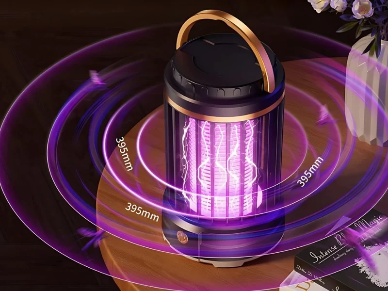 UV Insektenlampe Mückenfalle USB Wiederaufladbar LED Insektenfalle 2 Modi