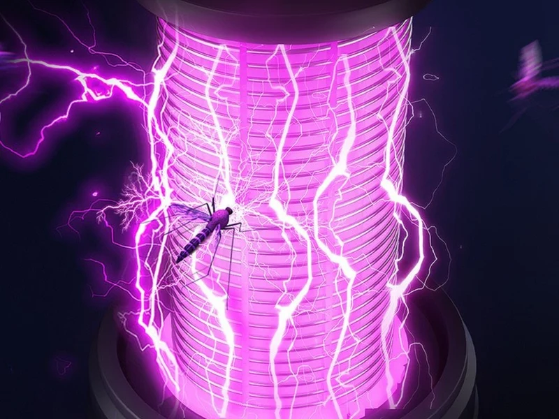 UV Insektenlampe Mückenfalle USB Wiederaufladbar LED Insektenfalle 2 Modi