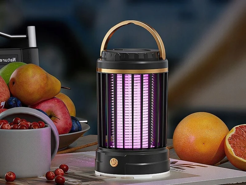 UV Insektenlampe Mückenfalle USB Wiederaufladbar LED Insektenfalle 2 Modi