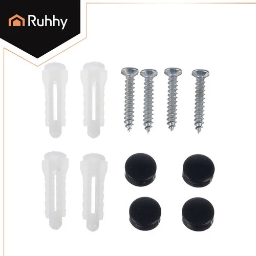 Duschregal Schwarz 2er Set Aluminium Badregal Wandregal ohne Bohren Küche
