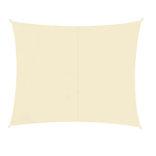 Sonnensegel 3x2m Rechteckig Sonnenschutz UV Schutz Terrasse Balkon Beige