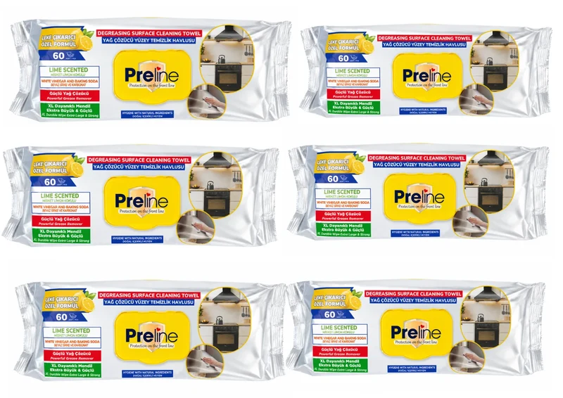 Fettlöser Reinigungstücher XL 60 Stück 1 oder 12 Pack Küche Ofen