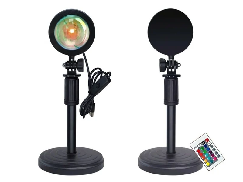 LED Sonnenuntergang Projektor RGB Lampe USB mit Fernbedienung Sunset Light