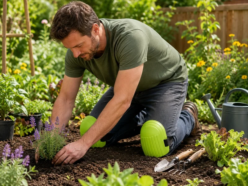 Knieschoner Schaumstoff Knieschutz mit Klettverschluss Garten Bodenarbeiten