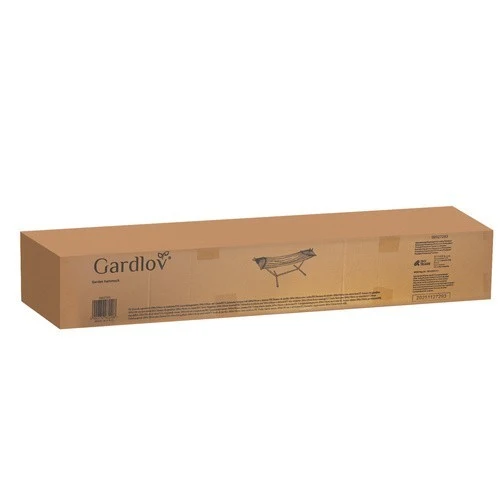 Gartenhängematte mit Gestell 200x150cm XXL 250kg Doppelhängematte Grau