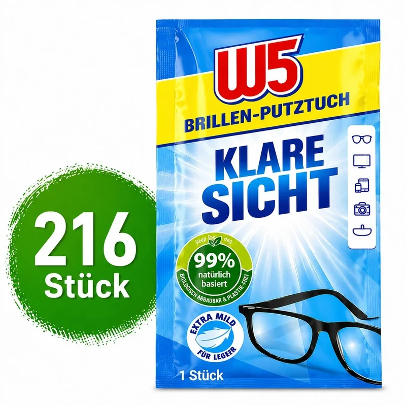 Feuchte Brillenputztücher Streifenfrei Brillentücher Display Reinigung