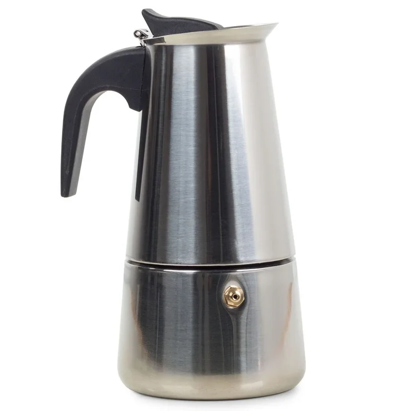 Espressokocher 300ml 6 Tassen Edelstahl Mokkakanne Kaffeekocher Induktion