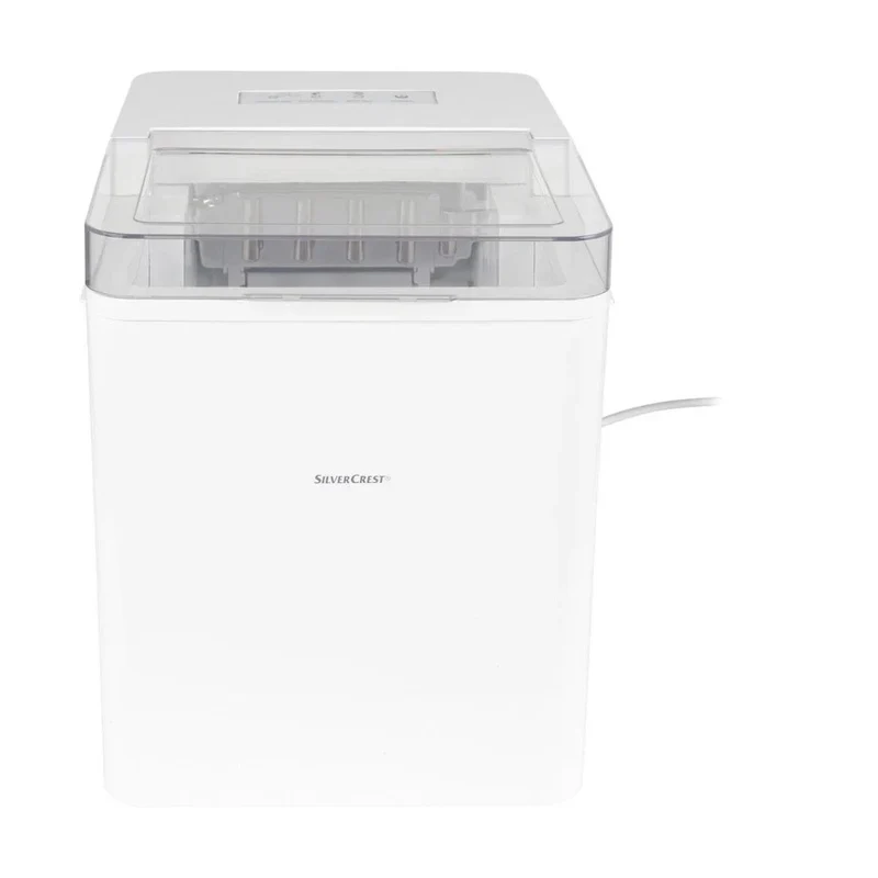 Eiswürfelmaschine 1,3L 105W Eiswürfelbereiter Weiß 2 Eiswürfelgrößen