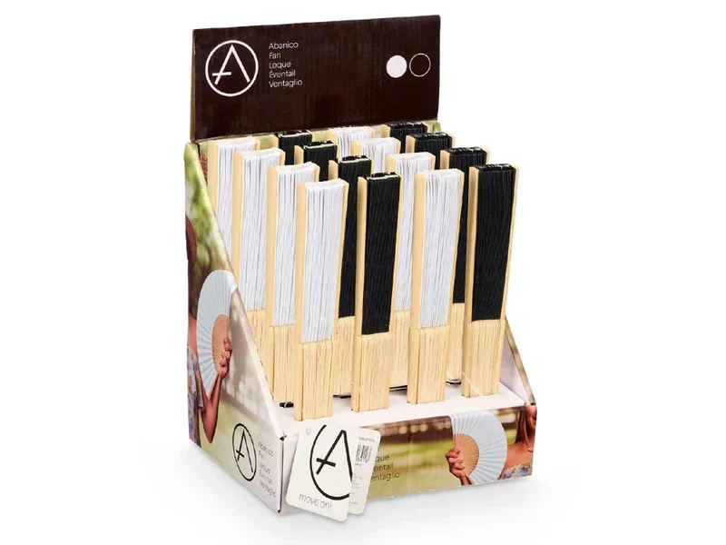 Bambus Handfächer Papierfächer Sommerfächer Fächer Hochzeit Party Deko