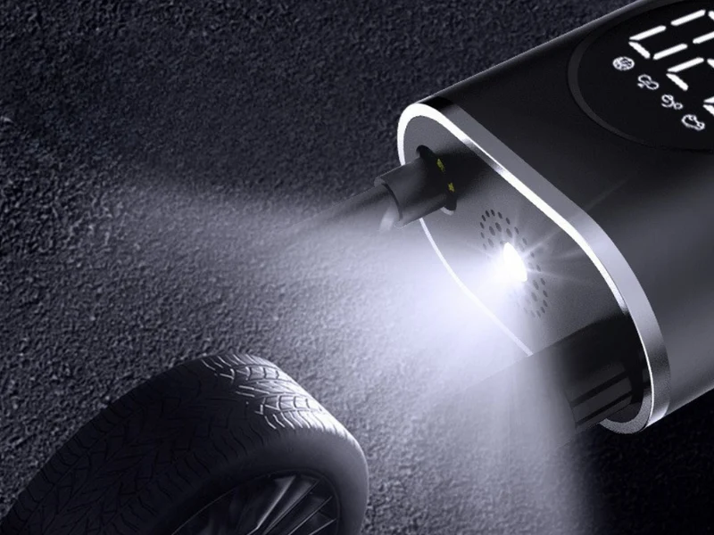 Akku Luftkompressor 10 Bar Elektrische Luftpumpe LCD Auto Fahrrad USB-C