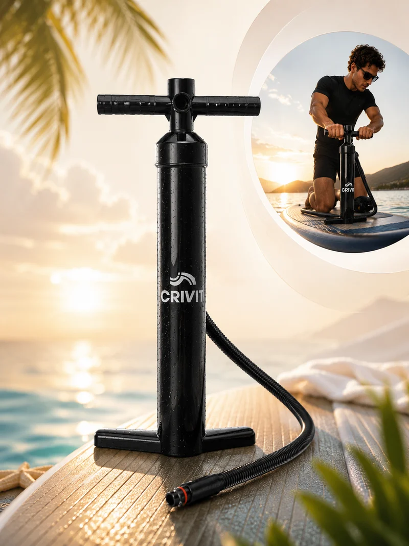 SUP Pumpe Doppelhub 26 PSI Hochdruckpumpe Aufblaspumpe mit Manometer