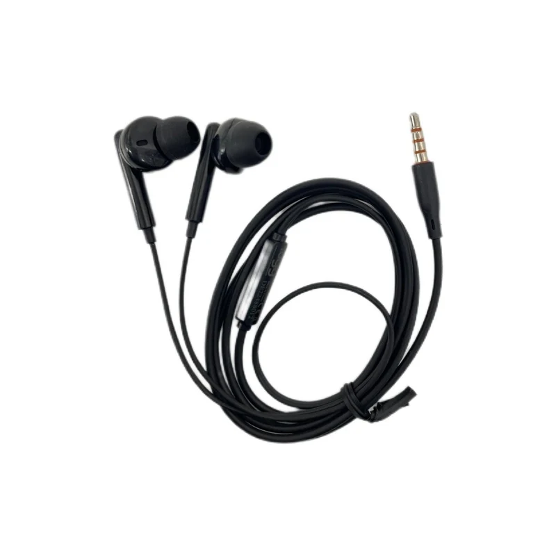 Stereo Kopfhörer 3,5mm Klinke mit Mikrofon In-Ear AUX Kabel 1,2m Schwarz