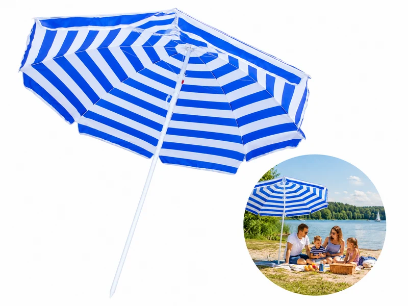 Sonnenschirm Ø160cm Gartenschirm Balkonschirm Strandschirm UV-Schutz Outdoor