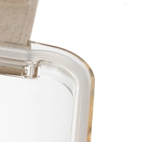 Lunchbox 750ml mit Besteck Brotdose Bento Box 2 Fächer Weizenstroh Beige