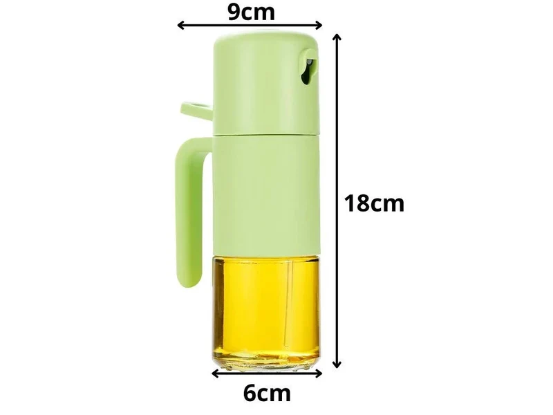 Ölsprüher 210 ml aus Glas – Ölzerstäuber für Olivenöl, Essig und feinen Sprühnebel