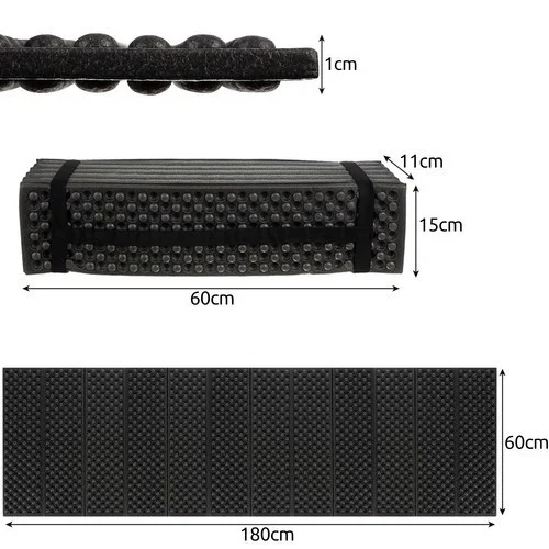 Isomatte Faltbar 180x60x1cm Campingmatte Schlafmatte Outdoor EVA