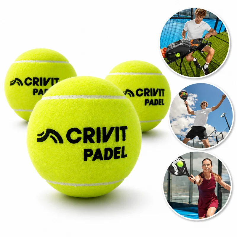 CRIVIT Padelbälle FIP Zertifiziert Padel Ball Turnierbälle Training