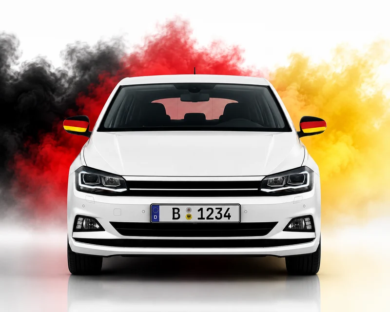 Deutschland Spiegelfahne 2er Set Auto Spiegel Flagge WM EM Fanartikel